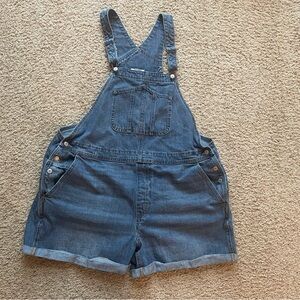 Old Navy Blue Denim Short Overalls Plus Size